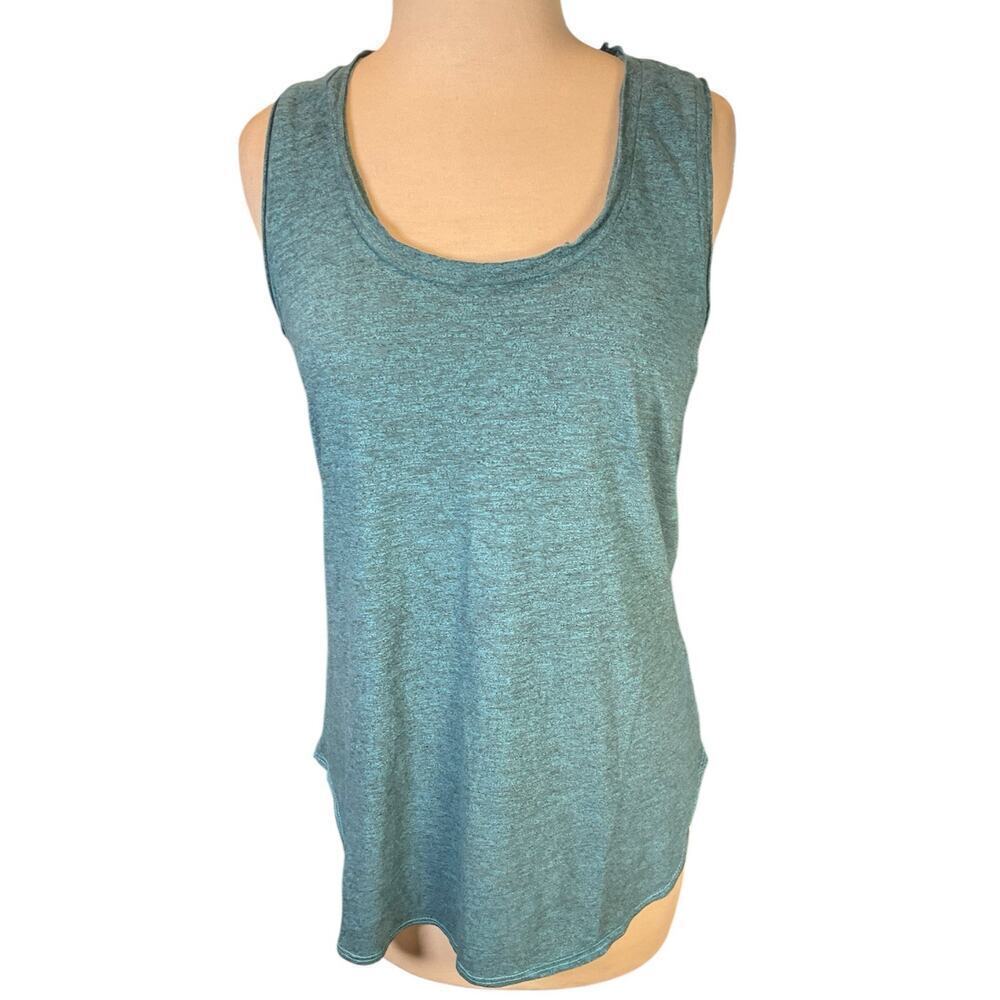Lanston Racer Back Tank Top Size Medium Light Blue Active Runner Light Weight